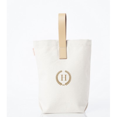 Leather-Grip Wine Carrier for Two Bottles