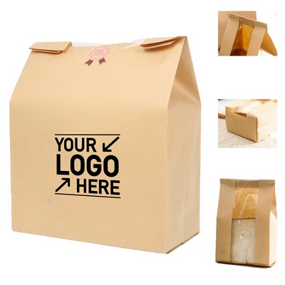 Kraft Window Bread Packaging Bag