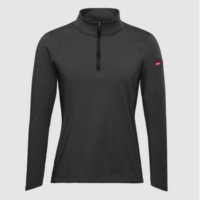 Red Kap Womens Performance Quarter Zip Cadet Collar Pullover