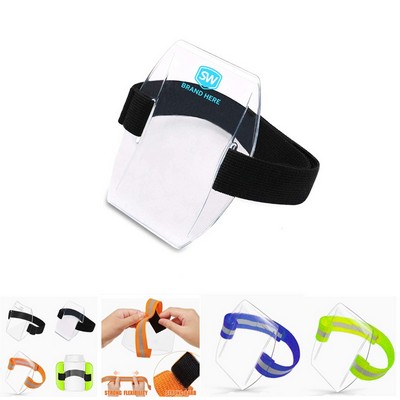 Pass Holder Arm Waterproof ID Card Sleeve