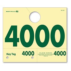 RL-78 3 & 4 Digit Service Dispatch Number Tag 4000-4999