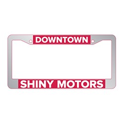 Premium Shiny Chrome Faced License Plate Frame