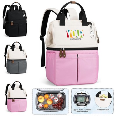 Double-layer Cooler Backpack