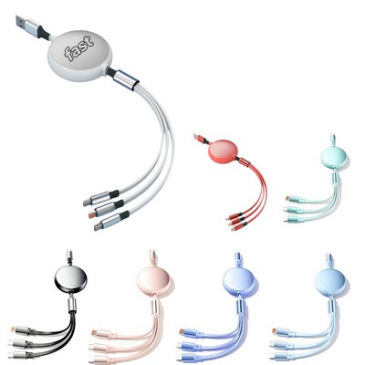 Retractable 3-in-1 Data Cable