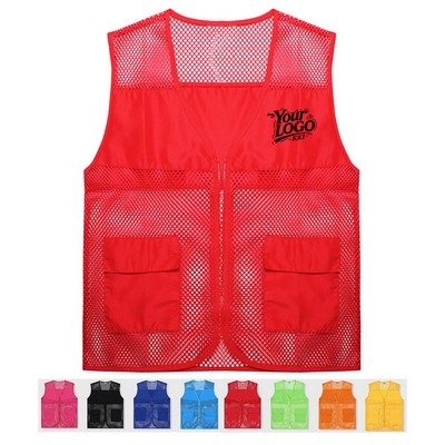 Reflective mesh safety vest