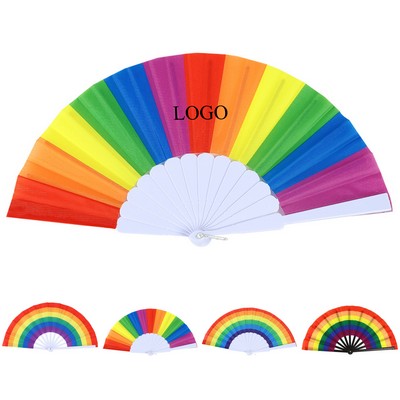 Rainbow Foldable Fans