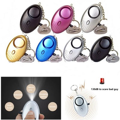 Mini Flashlight Emergency Alarm Keychain