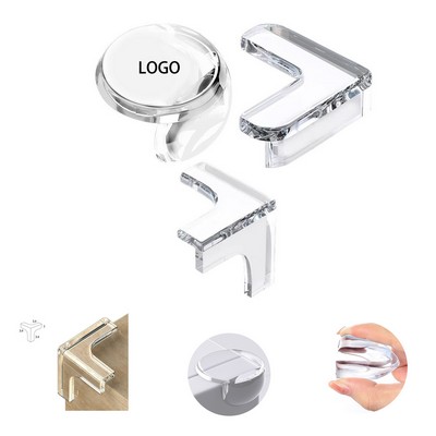 L Shaped Transparent Table Corner Cushion