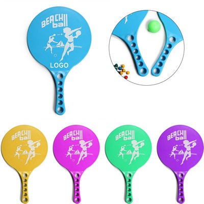 Beach Paddle Ball Racket Set