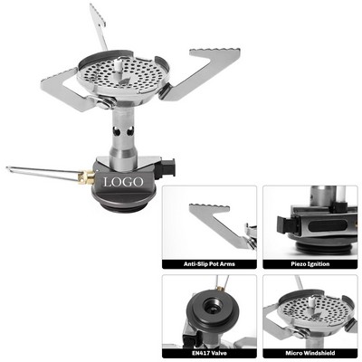 Canister Top Stove Portable Compact Foldable