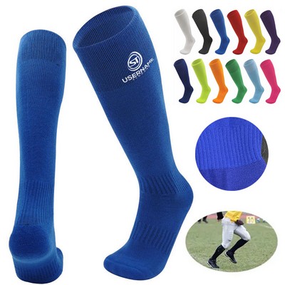 Youth Adult Solid Colors Multi Athletic Compression Socks