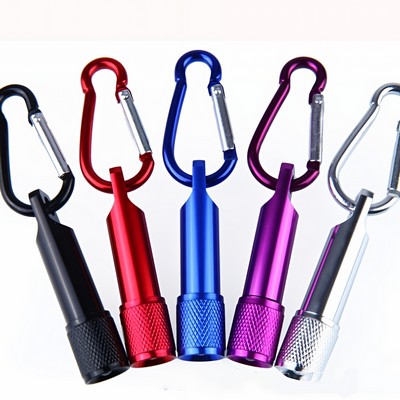 2" Aluminum Portable Carabiner Led Flashlight