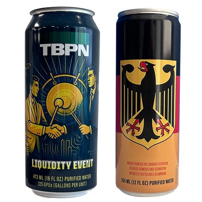 Aluminum Can Custom label bottled Water