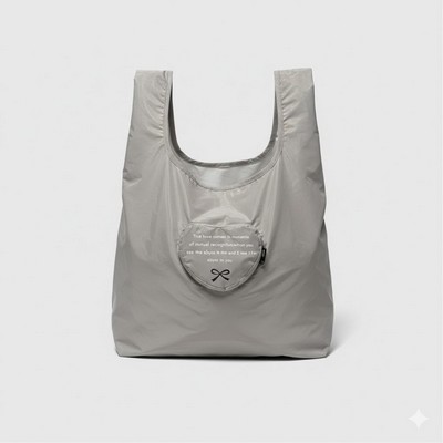 Heart-Shaped Foldable Reusable Shopping Bag Portable Large Capacity Eco-Tote