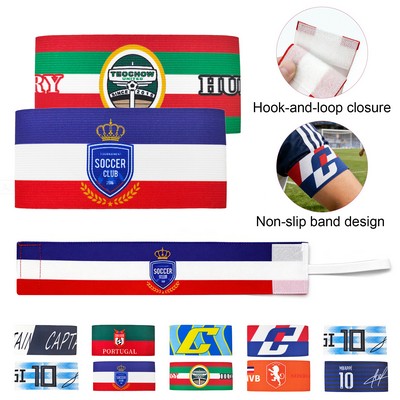 Full-color Sublimated Elastic Soccer Captain Armband