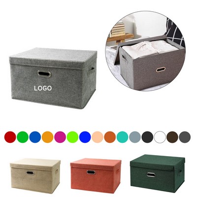 Foldable Cotton Linen Storage Box