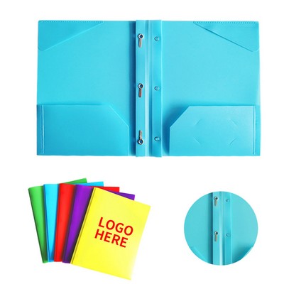 Sturdy Two-Pocket Plastic Files