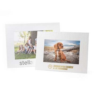 Dual Easel Back Photo Frame - White for 5"x7" Photo