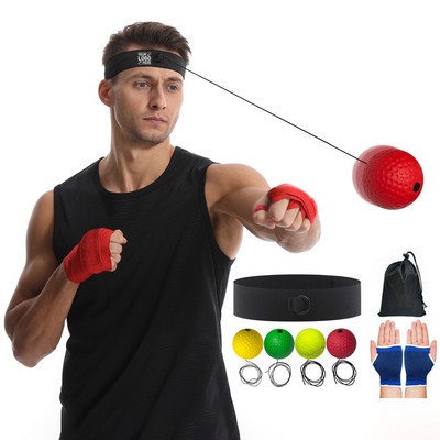 Boxing Reflex Balls with Adjustable Headband for Reaction&Punching Speed