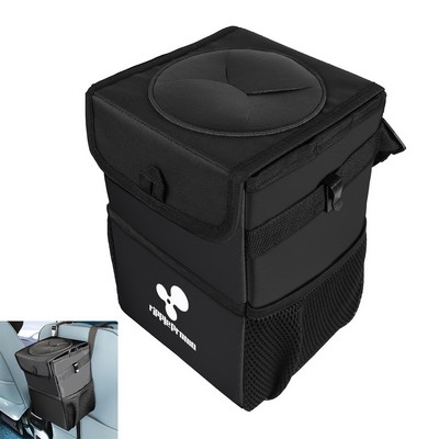 Car Trash Can With Lid