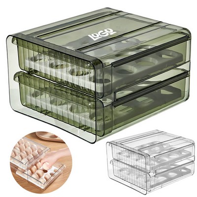 Plastic Transparent Drawer Egg Storage Box