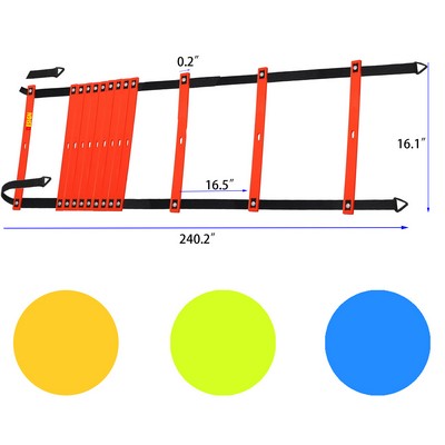Fixed Rung Agility Ladder with Carrying Bag
