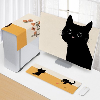 Computer Dust Cover Set - 3-Piece Set Suitable For Desktop Computers, Monitors, And Keyboards