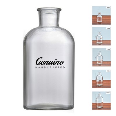 16 oz Clear Glass Round Bottle