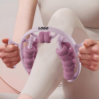 26-Wheel Leg Massager, Circular Leg Roller, Calf Muscle Relaxing Massage Equipment, Yoga Whee