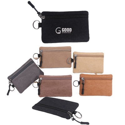 Mini Canvas Coin Purse