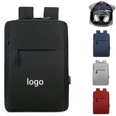 Professional 15" Oxford Urban Business Laptop Backpack With Padded Straps