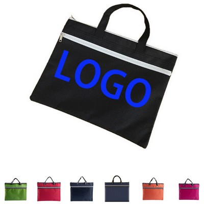 Waterproof Oxford Fabric Zippered A4 File Bag