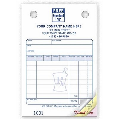 Pharmacy Register Forms (3 Part)