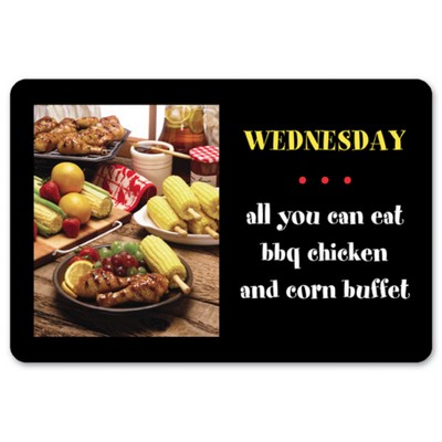 Sign - Large Rectangle w/Round Corners (9 1/8"x6 1/8") logo only