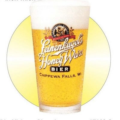 Beer Glass Acrylic Coaster w/Felt Back