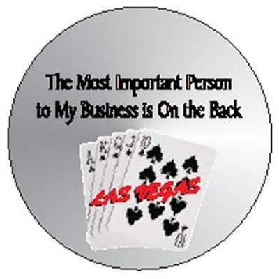 Spades Royal Flush Photo Hand Mirror (2½" Diameter)