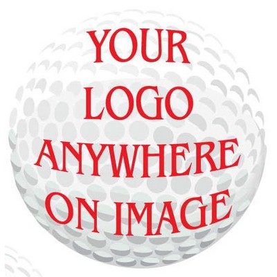 Golf Ball Promotional Magnet w/ Strip Magnet (12 Square Inch)
