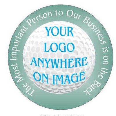 Golf Ball Photo Hand Mirror (2½" Diameter)