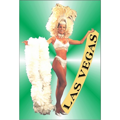 Vegas Showgirl in Yellow Photo Hand Mirror (2"x3")