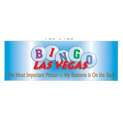Las Vegas Bingo Panoramic Photo Hand Mirror (1 5/8"x4 5/8")