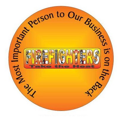 Fireman Slogan Round Photo Hand Mirror (2½" Diameter)