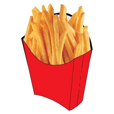 French Fries Executive Magnet w/ Full Magnetic Back (2 Square Inch)
