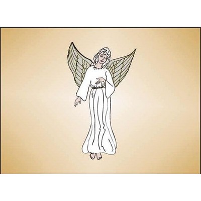Angel Rectangle Metal Photo Magnet (2"x3")