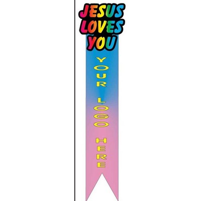 Jesus Loves You Bookmark w/ Black Back