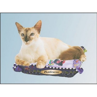 Balinese Cat Rectangle Metal Photo Magnet (2"x3")