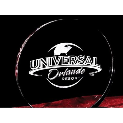 Crystal Moon Eclipse Plaque w/Custom Etching (6")