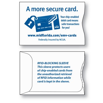 PaperTyger RFID® Custom Credit Card Sleeve 2-1/4" x 3-3/8"