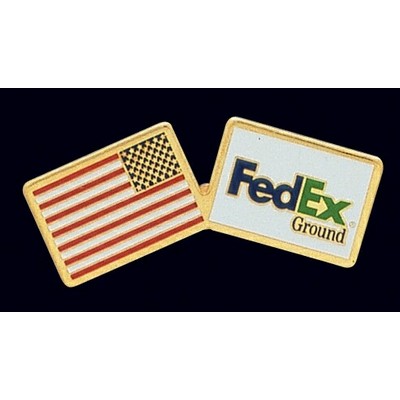 Imported Etched Soft Enamel Emblematic Lapel Pin