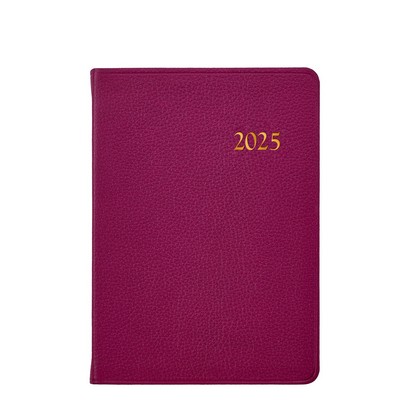 2025 Weekly Notebook w/Brights Leather