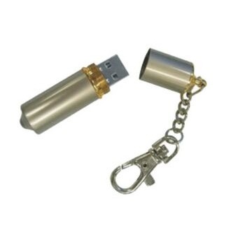 Cylinder Lip Stick Shape USB Drive w/ Key Chain